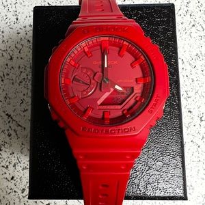 Brand new red Casio G-SHOCK! Only wearing few times.